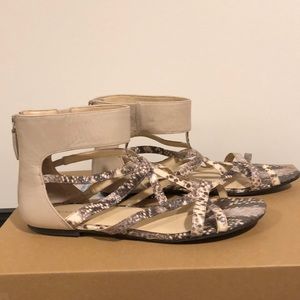 Nine West Faux Snake Skin Sandals